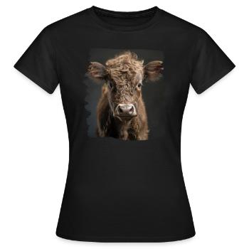Cows Cow - Women's T-Shirt - black - Front - AI Model Female 172 dark (172cm)