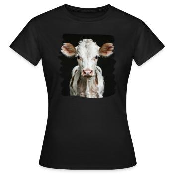 Cows Cow - Women's T-Shirt - black - Front - AI Model Female 172 dark (172cm)