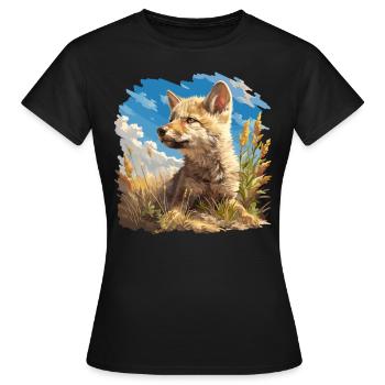 Coyotes Coyote - T-shirt Femme - noir - Devant - AI Model Female 172 dark (172cm)