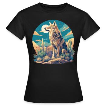 Coyotes Coyote - T-shirt Femme - noir - Devant - AI Model Female 172 dark (172cm)