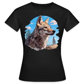 Coyotes Coyote - T-shirt Femme - noir - Devant - AI Model Female 172 dark (172cm)