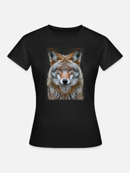 Kojoten Kojote - Frauen T-Shirt - Schwarz