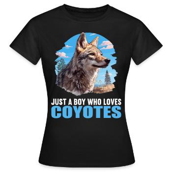 Coyotes Coyote - T-shirt Femme - noir - Devant - AI Model Female 172 dark (172cm)