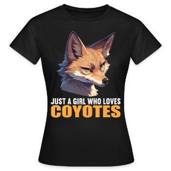 Coyotes Coyote - T-shirt Femme - noir - Devant - AI Model Female 172 dark (172cm)