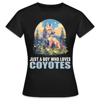 Coyotes Coyote - T-shirt Femme - noir - Devant - AI Model Female 172 dark (172cm)