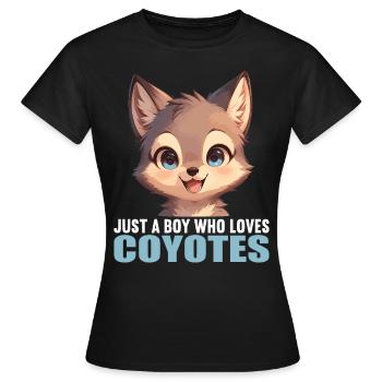 Coyotes Coyote - T-shirt Femme - noir - Devant - AI Model Female 172 dark (172cm)
