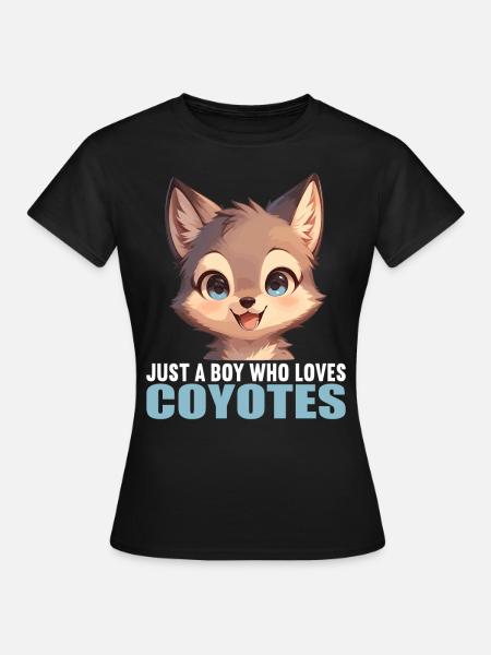 Kojoten Kojote - Frauen T-Shirt - Schwarz