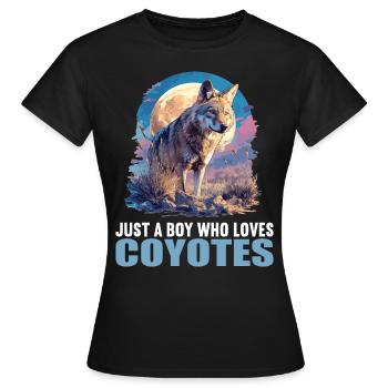 Coyotes Coyote - T-shirt Femme - noir - Devant - AI Model Female 172 dark (172cm)