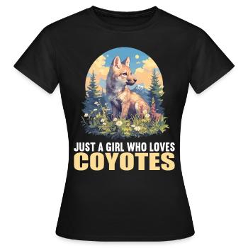 Coyotes Coyote - T-shirt Femme - noir - Devant - AI Model Female 172 dark (172cm)