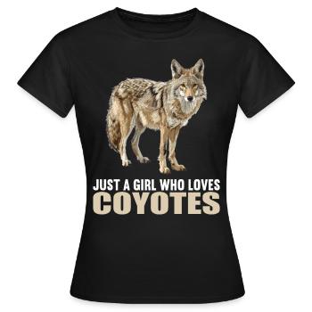 Coyotes Coyote - T-shirt Femme - noir - Devant - AI Model Female 172 dark (172cm)