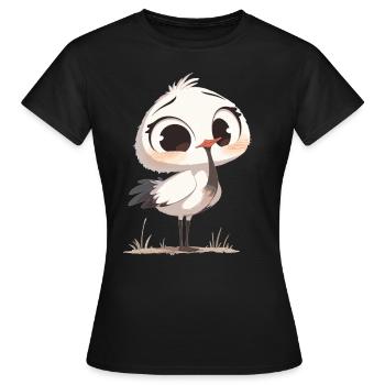 Grues Grues - T-shirt Femme - noir - Devant - AI Model Female 172 dark (172cm)
