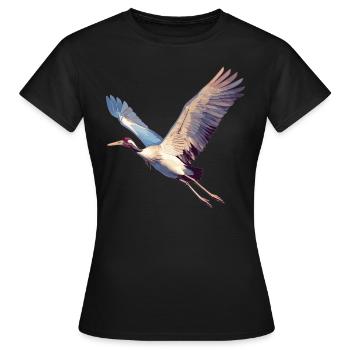 Grues Grues - T-shirt Femme - noir - Devant - AI Model Female 172 dark (172cm)