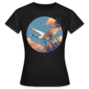 Grues Grues - T-shirt Femme - noir - Devant - AI Model Female 172 dark (172cm)