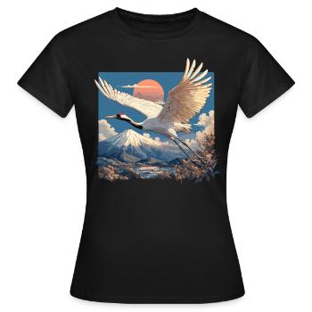 Grues Grues - T-shirt Femme - noir - Devant - AI Model Female 172 dark (172cm)