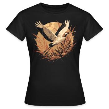 Grues Grues - T-shirt Femme - noir - Devant - AI Model Female 172 dark (172cm)