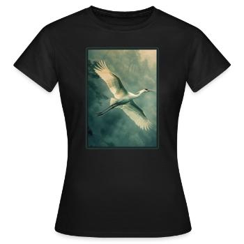 Grues Grues - T-shirt Femme - noir - Devant - AI Model Female 172 dark (172cm)