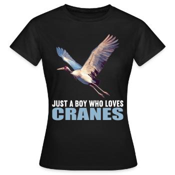 Grues Grues - T-shirt Femme - noir - Devant - AI Model Female 172 dark (172cm)