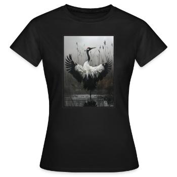 Grues Grues - T-shirt Femme - noir - Devant - AI Model Female 172 dark (172cm)