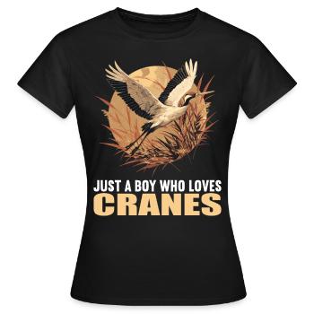 Grues Grues - T-shirt Femme - noir - Devant - AI Model Female 172 dark (172cm)