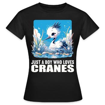 Grues Grues - T-shirt Femme - noir - Devant - AI Model Female 172 dark (172cm)