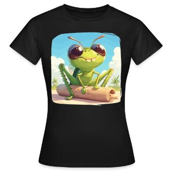 Grillen Grille - Frauen T-Shirt - Schwarz - Vorne - AI Model Female 172 dark (172cm)