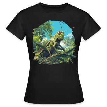 Grillen Grille - Frauen T-Shirt - Schwarz - Vorne - AI Model Female 172 dark (172cm)