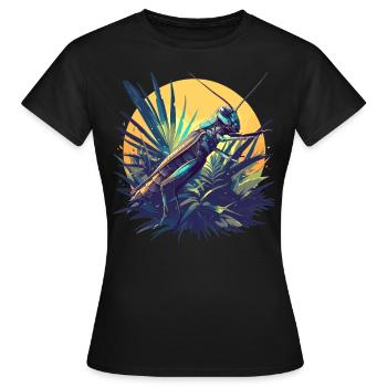 Grillen Grille - Frauen T-Shirt - Schwarz - Vorne - AI Model Female 172 dark (172cm)