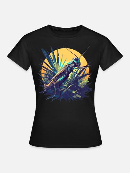 Grillen Grille - Frauen T-Shirt - Schwarz