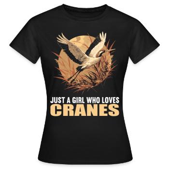 Grues Grues - T-shirt Femme - noir - Devant - AI Model Female 172 dark (172cm)