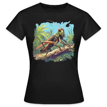 Grillen Grille - Frauen T-Shirt - Schwarz - Vorne - AI Model Female 172 dark (172cm)