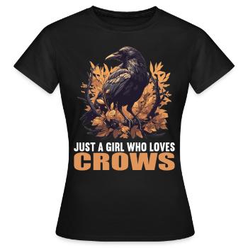 Corbeaux Corbeaux - T-shirt Femme - noir - Devant - AI Model Female 172 dark (172cm)