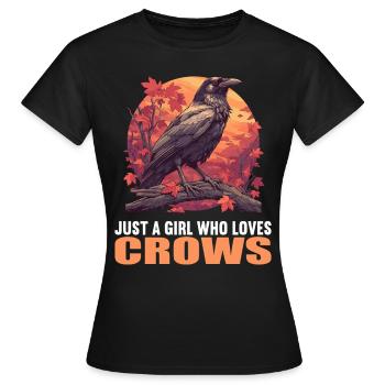 Corbeaux Corbeaux - T-shirt Femme - noir - Devant - AI Model Female 172 dark (172cm)
