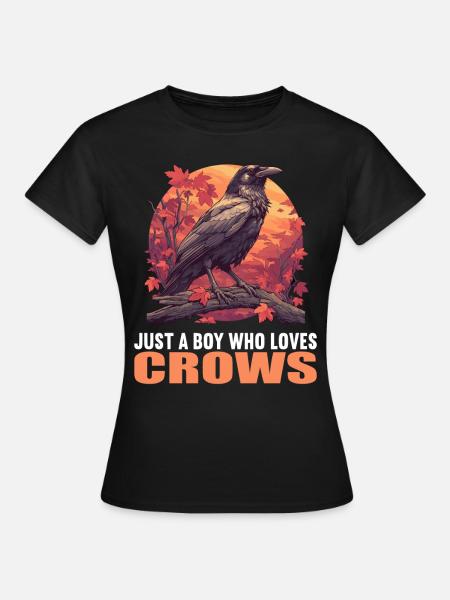 Krähen Krähe - Frauen T-Shirt - Schwarz