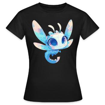 Libellen Libelle - Frauen T-Shirt - Schwarz - Vorne - AI Model Female 172 dark (172cm)
