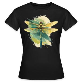 Libellules Libellule - T-shirt Femme - noir - Devant - AI Model Female 172 dark (172cm)