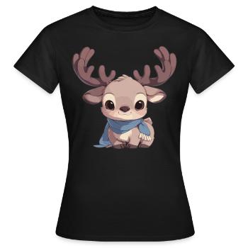 Moose Moose - Women's T-Shirt - black - Front - AI Model Female 172 dark (172cm)