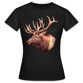 Moose Moose - Women's T-Shirt - black - Front - AI Model Female 172 dark (172cm)