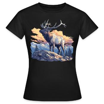 Moose Moose - Women's T-Shirt - black - Front - AI Model Female 172 dark (172cm)