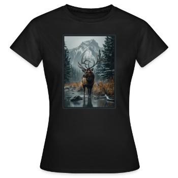 Moose Moose - Women's T-Shirt - black - Front - AI Model Female 172 dark (172cm)