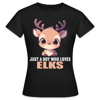 Moose Moose - Women's T-Shirt - black - Front - AI Model Female 172 dark (172cm)