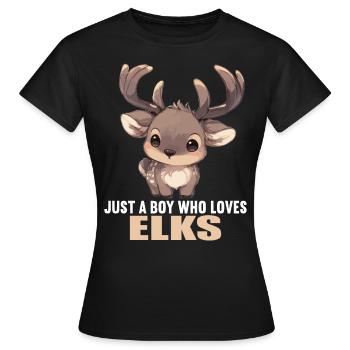 Moose Moose - Women's T-Shirt - black - Front - AI Model Female 172 dark (172cm)