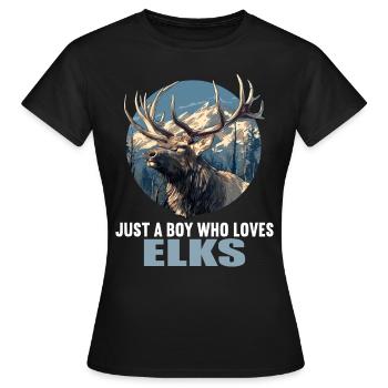 Moose Moose - Women's T-Shirt - black - Front - AI Model Female 172 dark (172cm)