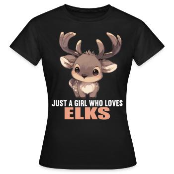Moose Moose - Women's T-Shirt - black - Front - AI Model Female 172 dark (172cm)