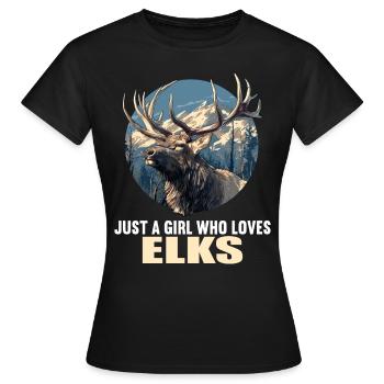 Moose Moose - Women's T-Shirt - black - Front - AI Model Female 172 dark (172cm)