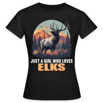 Moose Moose - Women's T-Shirt - black - Front - AI Model Female 172 dark (172cm)