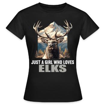 Moose Moose - Women's T-Shirt - black - Front - AI Model Female 172 dark (172cm)