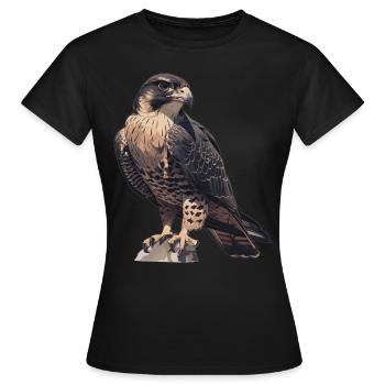 Faucon Faucon - T-shirt Femme - noir - Devant - AI Model Female 172 dark (172cm)
