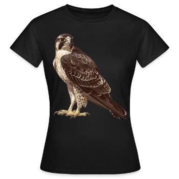 Faucon Faucon - T-shirt Femme - noir - Devant - AI Model Female 172 dark (172cm)