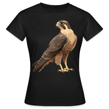 Faucon Faucon - T-shirt Femme - noir - Devant - AI Model Female 172 dark (172cm)