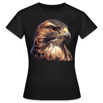Faucon Faucon - T-shirt Femme - noir - Devant - AI Model Female 172 dark (172cm)